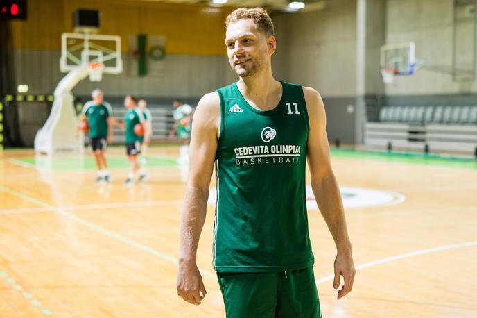 Cedevita Olimpija priprave Jaka Blažič | Jaka Blažič je na priprave za novo sezono prišel dobre volje, spočit in brez bolečin v hrbtu. | Foto Grega Valančič/www.alesfevzer.com