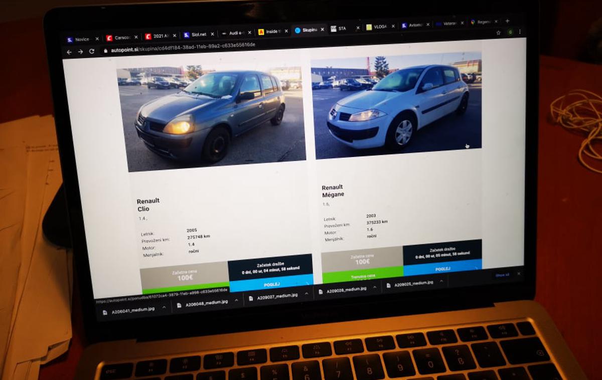 dražba avtomobil Autopoint | Avtomobilska dražba lahko poteka tudi na daljavo in v živo. | Foto Gregor Pavšič