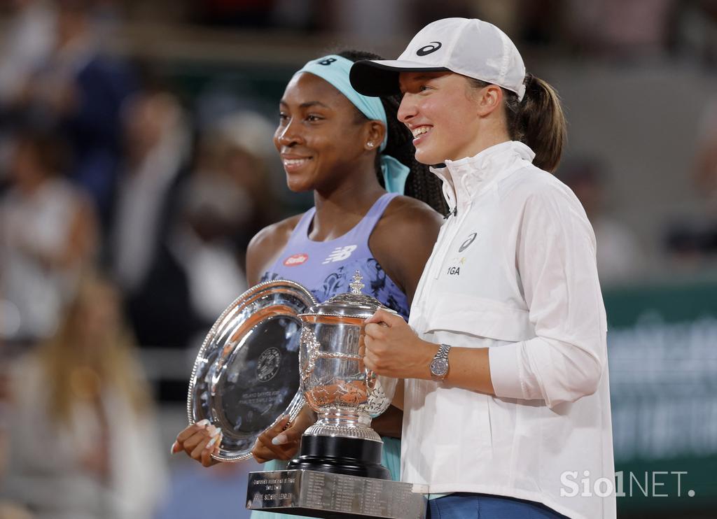 Coco Gauff Iga Swiatek finale OP Francije