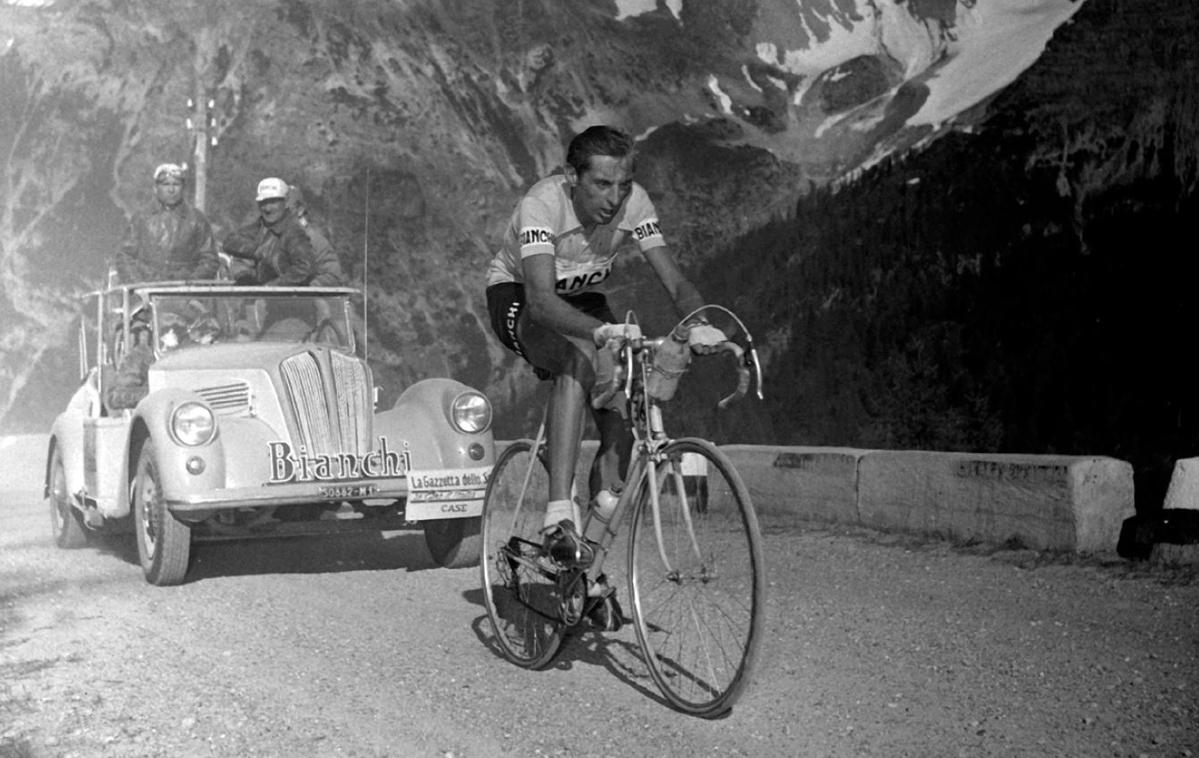 Bianchi kolesa | Fausto Coppi z Bianchijevim kolesom na Dirki po Italiji. | Foto Bianchi