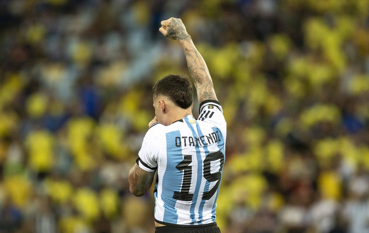 Nicolas Otamendi | Nicolas Otamendi je med štirimi argentinskimi nogometaši, ki so sodelovali pri osvojitvi naslova svetovnega prvaka leta 2022 in bodo v argentinski ekipi na olimpijskem turnirju v Parizu | Foto Guliverimage