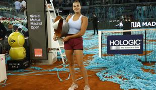 Sabalenka ugnala številko ena in osvojila Madrid