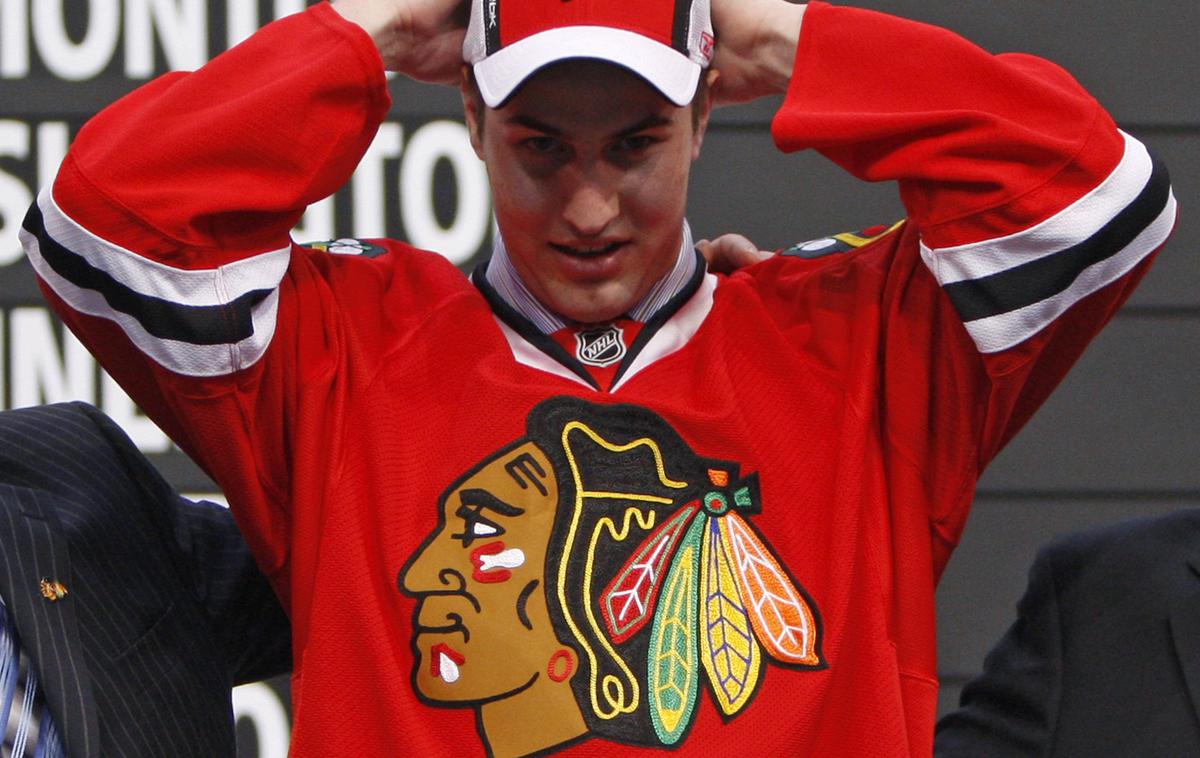 Kyle Beach | Kyle Beach in Chicago Blackhawks sta dosegla poravnavo. | Foto Reuters