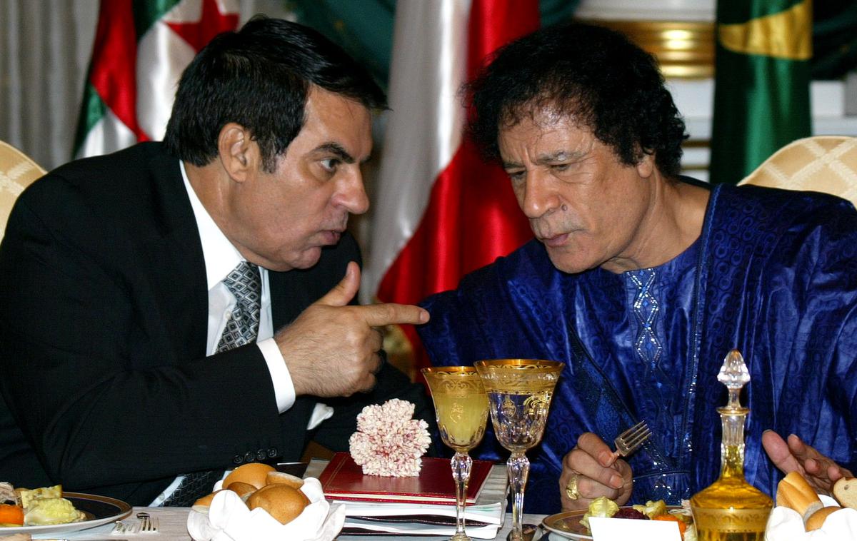 Zine El Abidine Ben Ali in Moamer Gadafi | Foto Reuters