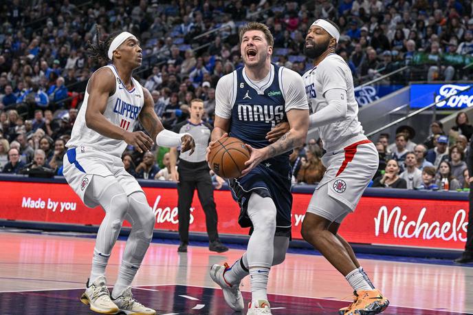 Dallas Mavericks Los Angeles Clippers Luka Dončić | Luka Dončić je zgrešil pet prostih metrov. Zbral je 29 točk. | Foto Reuters