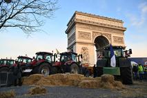 Arc de Triomphe, Slavolok zmage, kmetje, protesti, Francija, Pariz