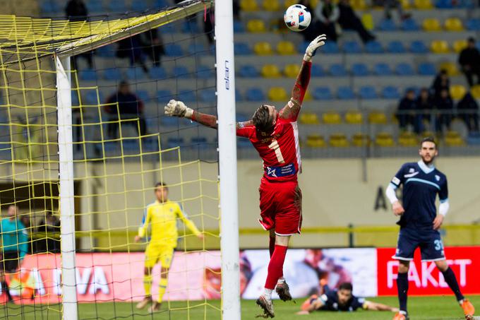 Vratar Gorice Gregor Sorčan je mladi nogometaš z največ minutami v prvem delu sezone. | Foto: Urban Urbanc/Sportida