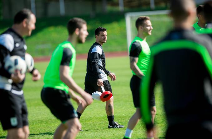 Mladi Ljubljančan je v četrtek prvič vodil trening Olimpije kot  | Foto: 