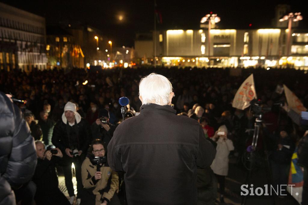 Petkovi kolesarski protesti, Milan Kučan, Matjaž Hanžek