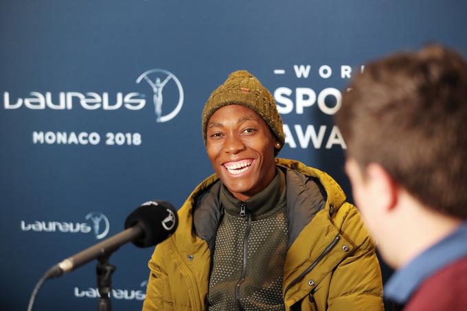 Caster Semenya lani v Monaku na podelitvi nagrad laureus | Foto: Reuters