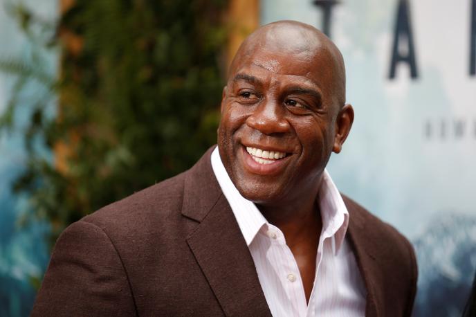 Magic Johnson | "Mislim, da je potrebna le ena tekma, da se igralci prilagodijo na igranje v dvorani brez ljudi na tribunah," meni Magic Johnson. | Foto Reuters