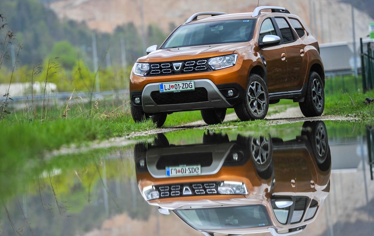 Dacia Duster DCi 110 | Duster je najnovejši model Dacie, ki pa so ga predstavili že leta 2017. V Sloveniji je na voljo za dobrih 13 tisočakov, cene štirikolesno gnanih različic pa se začnejo pri slabih 18 tisočakih. | Foto Gašper Pirman