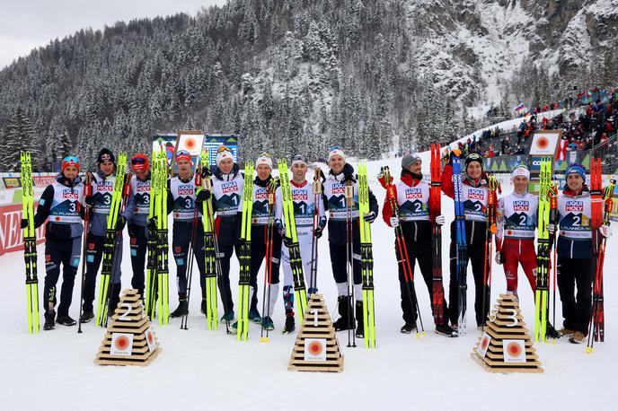 Planica 2023 nordijska kombinacija ekipna tekma | Najboljše tri reprezentance v nordijski kombinaciji: Norveška, Nemčija in Avstrija. | Foto Reuters