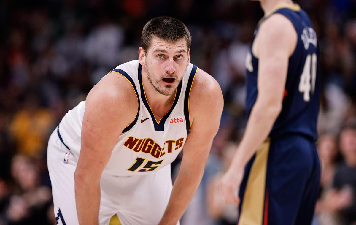 Nikola Jokić Denver Nuggets | Nikola Jokić se je nad ekipo Denverja znesel s trojnim dvojčkom, z 32 točkami, s 15 podajami in z desetimi skoki. | Foto Reuters