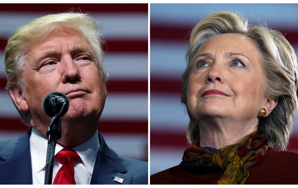 Donald Trump in Hillary Clinton | Foto Reuters