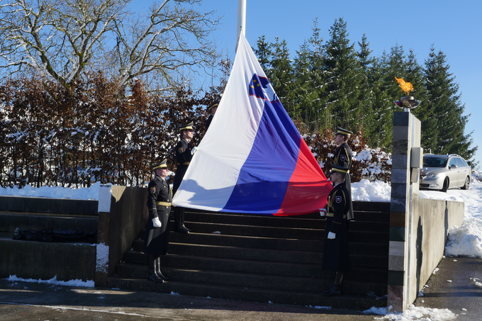 Kočevska Reka postroj teritorialna obramba slovenska vojska obletnica slovesnost igor bavčar | Foto: STA ,