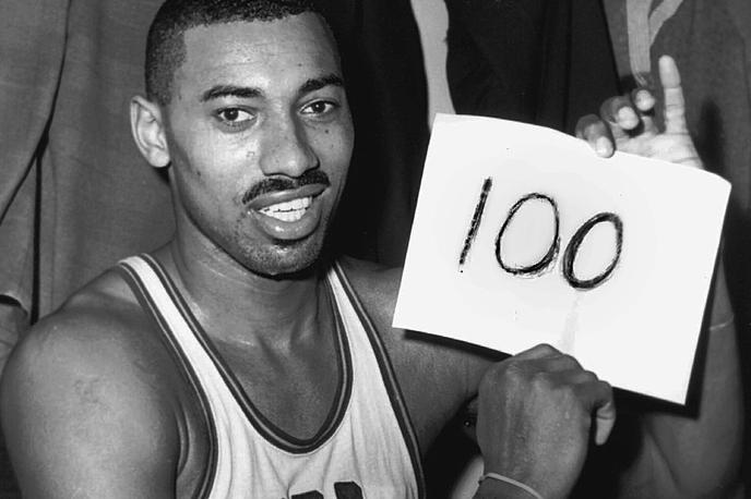 Wilt Chamberlain | Spomin na tekmo s stotimi točkami. Ni ne videoposnetka ne fotografije z žogo. | Foto Guliver Image