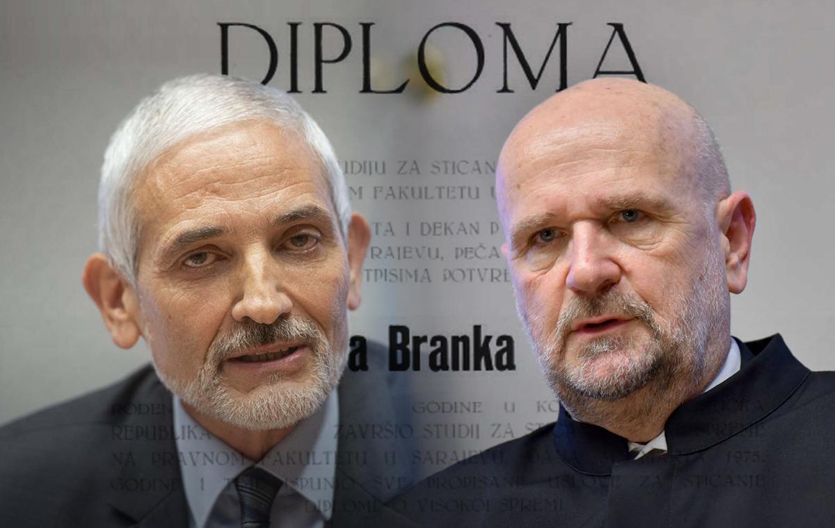 Masleša | Predsednik vrhovnega sodišča Damijan Florjančič je v odzivu na stališče sodnega sveta med drugim zapisal, da so podatki o izobrazbi sodnikov, torej tudi o Masleševi diplomi, zaupne narave.  | Foto STA