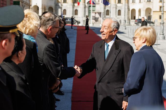 predsednica republike Nataša Pirc Musar, portugalski predsednik Marcelo Rebelo de Sousa | Foto: STA