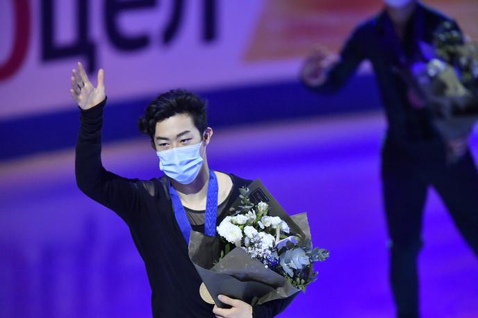 Nathan Chen | Američan Nathan Chen je še tretjič v karieri osvojil naslov svetovnega prvaka v umetnostnem drsanju.  | Foto Guliverimage