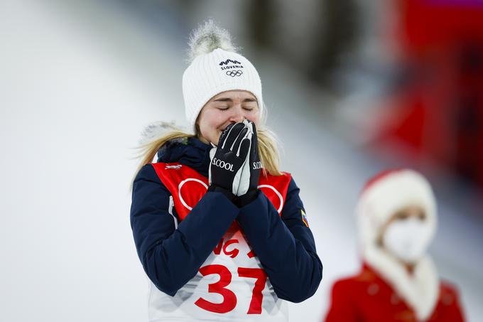 "Sanje so se uresničile," pravi tretja Nika Križnar. | Foto: Anže Malovrh/STA