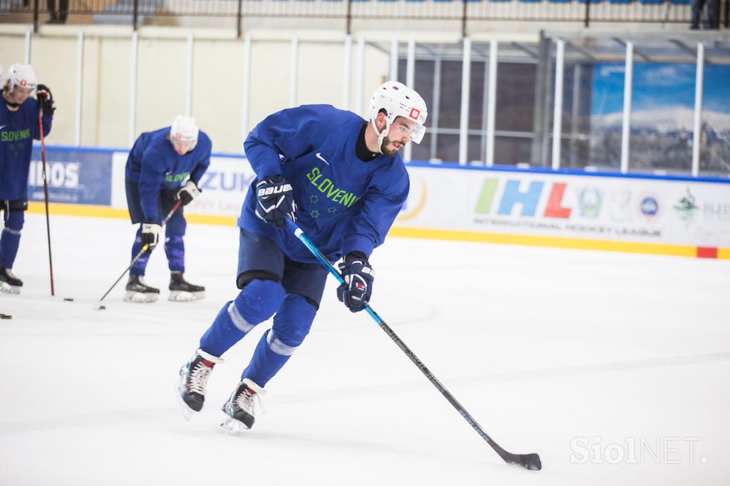 slovenska hokejska reprezentanca trening pred SP 2019