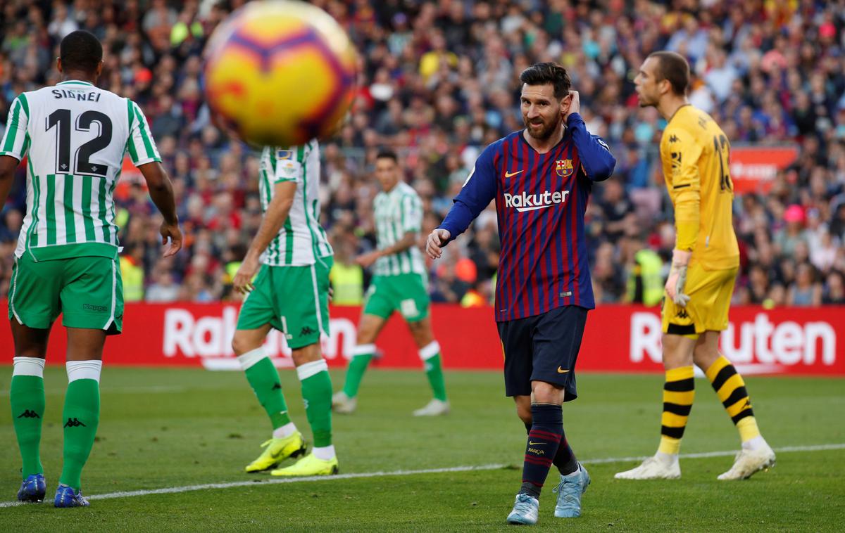 Lionel Messi | Lionel Messi je zaradi poškodbe roke izpustil pet tekem. Barcelona je štirikrat zmagala in remizirala. Ko se je vrnil, je izgubila. | Foto Reuters