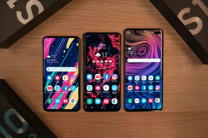 samsungs10 | Z najnovejšo programsko nadgradnjo so pametni telefoni serije Samsung Galaxy S10 (na fotografiji) funkcijsko še bližje seriji Galaxy Note 10. | Foto Peter Susič