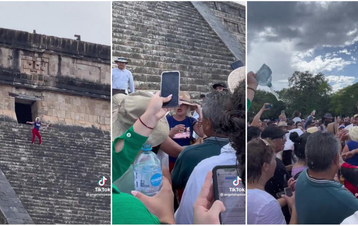 Chichen Itza turistka | Foto zajem zaslona/TikTok