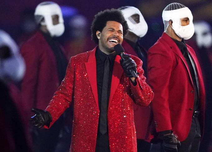 The Weeknd med nastopom na 55. Superbowlu, finalu ameriškega nogometa leta 2021. | Foto: Guliverimage/Vladimir Fedorenko