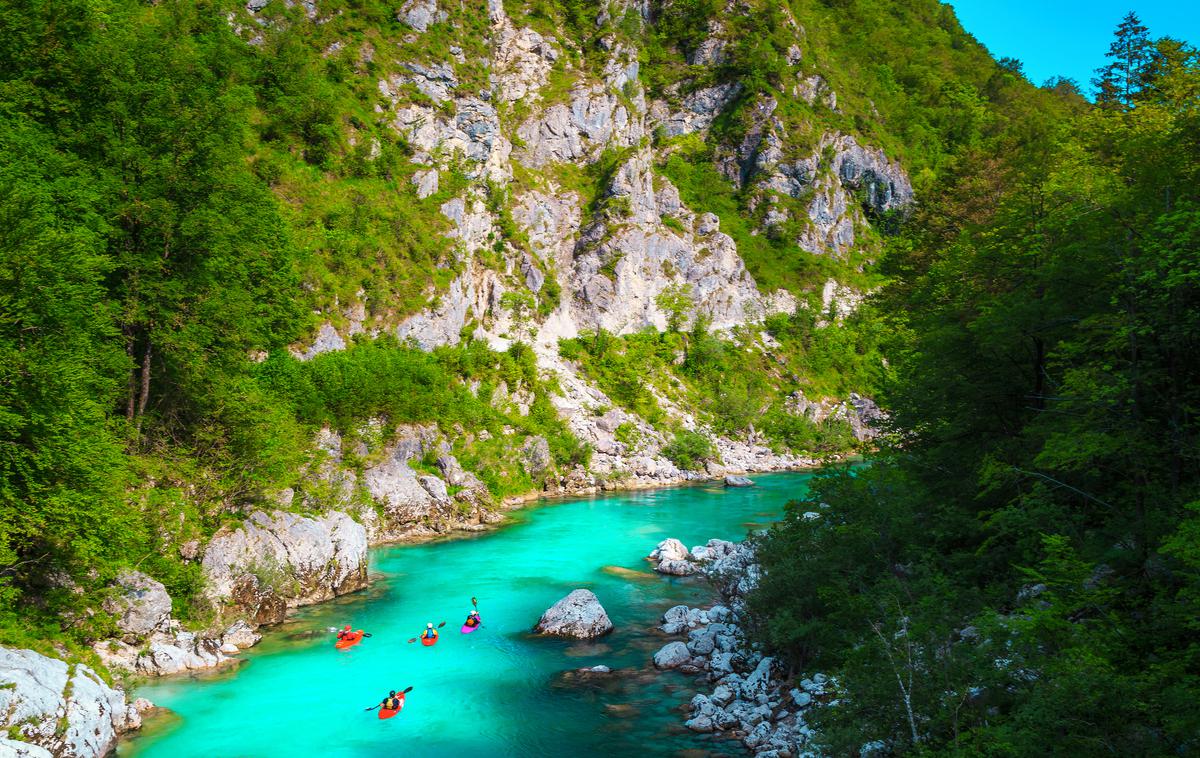 soča | Zaradi onesnaženja reke Soče so v občini Kanal ob Soči na območju od Rodeža do Plavi do preklica strogo prepovedali kopanje v reki. | Foto Getty Images