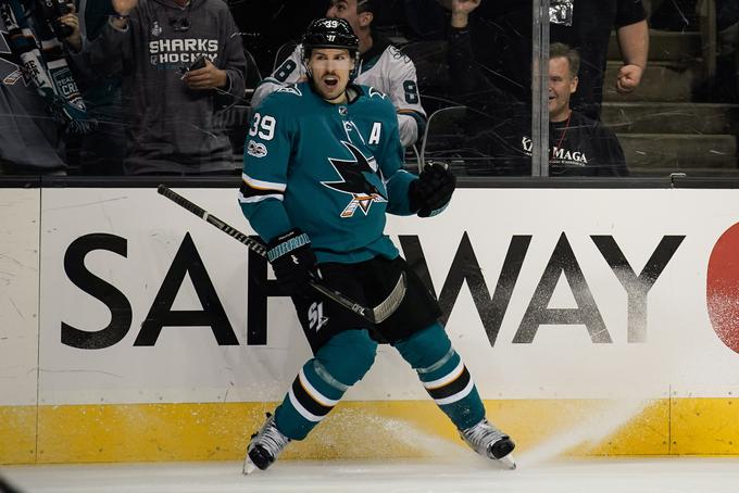 Logan Couture bo še lep čas drsal v dresu San Jose Sharks.
 | Foto: Reuters