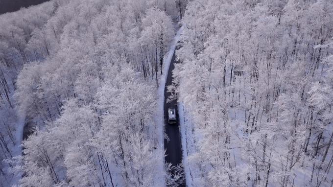 Na poti so ga spremljale težavne vremenske razmere. | Foto: Matija Pospihalj