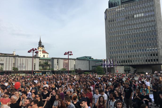 Protest proti politki sovraštva | Foto Maša K. Brecelj