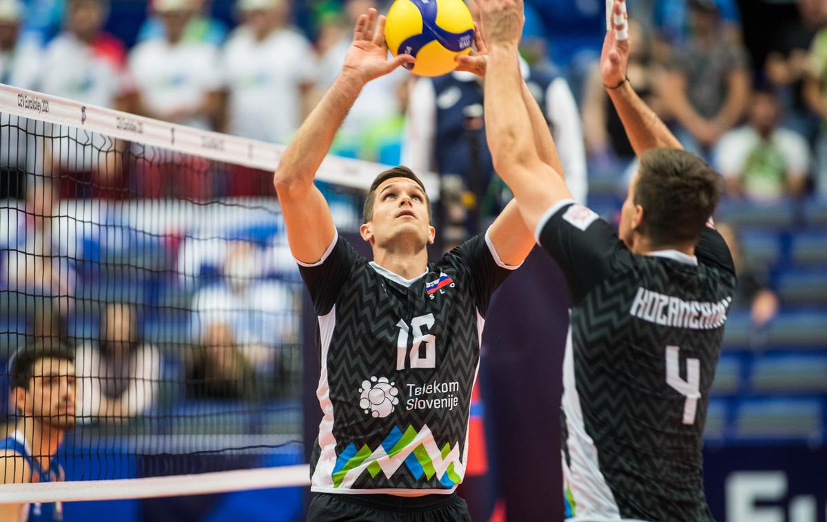 slovenska odbojkarska reprezentanca EP Italija Gregor Ropret Jan Kozamernik | Navijači so v all-star ekipo izglasovali tudi Gregorja Ropreta. | Foto CEV