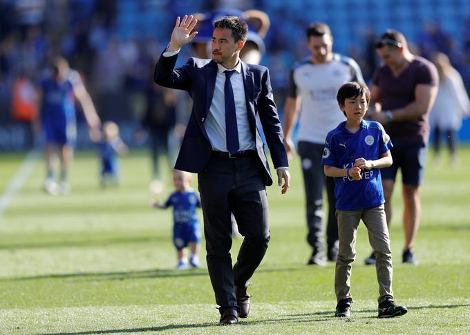 Shinji Okazaki je pred dvema letoma postal angleški prvak z Leicester Cityjem. | Foto: Reuters