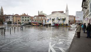 Gladina morja se bo močno dvignila, poplave v Piranu in Izoli bodo stalnica #video