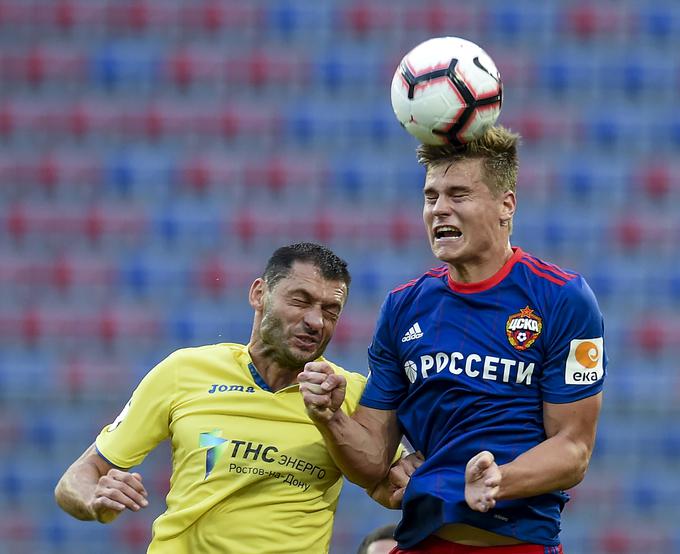 Za CSKA je do zdaj odigral osem tekem. Od tega štiri v začetni enajsterici. | Foto: Getty Images