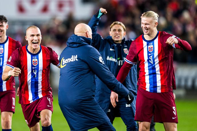 Norveška Kazahstan | Veselje norveških nogometašev po tem, ko se je končal dvoboj med Avstrijo in Slovenijo (1:1). | Foto Guliverimage