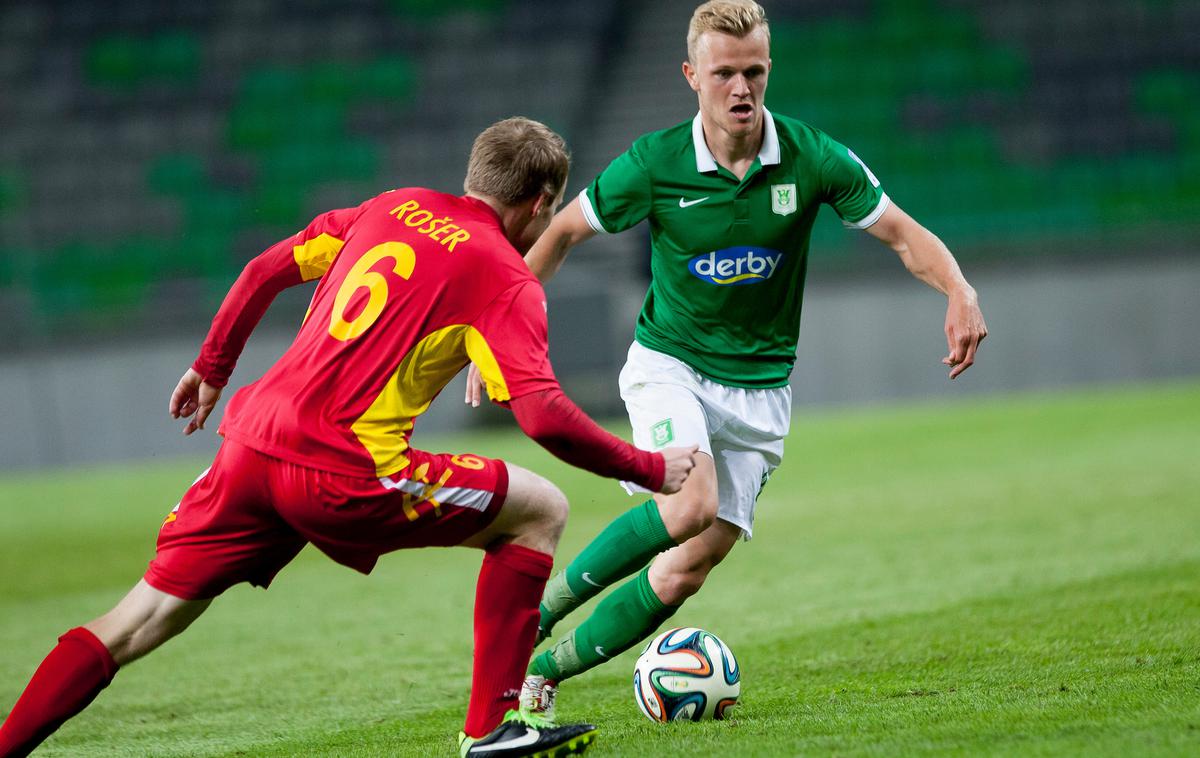 Nik Omladič Olimpija Rudar | Nik Omladič se po sedmih letih vračana slovenske zelenice, a ne v dres Olimpije, temveč Rudarja. | Foto Urban Urbanc/Sportida