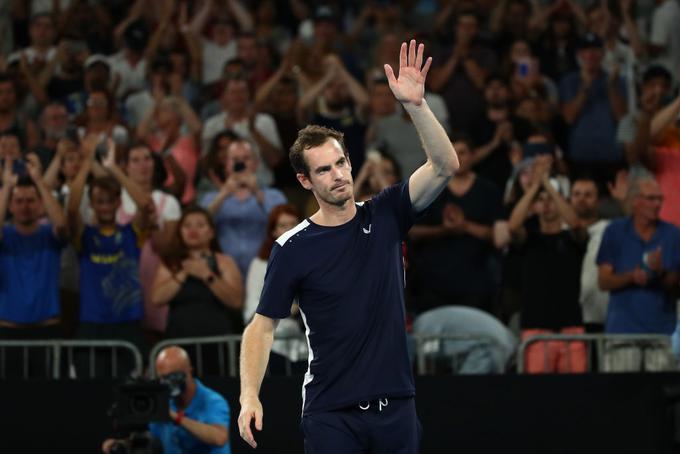 Andy Murray je leta 2019 v Melbournu že mahal v slovo. | Foto: Gulliver/Getty Images