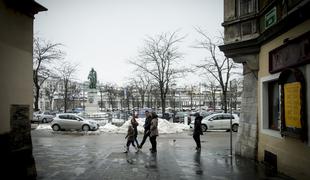 Ljubljanski trg, kjer je bilo nekoč pokopališče, nekaj časa tudi kopališče #foto