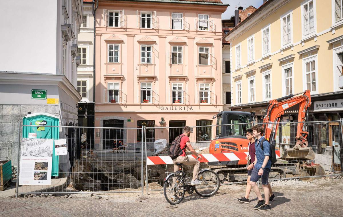 srednjeveški Mesarski most Jurčičev trg | Foto STA