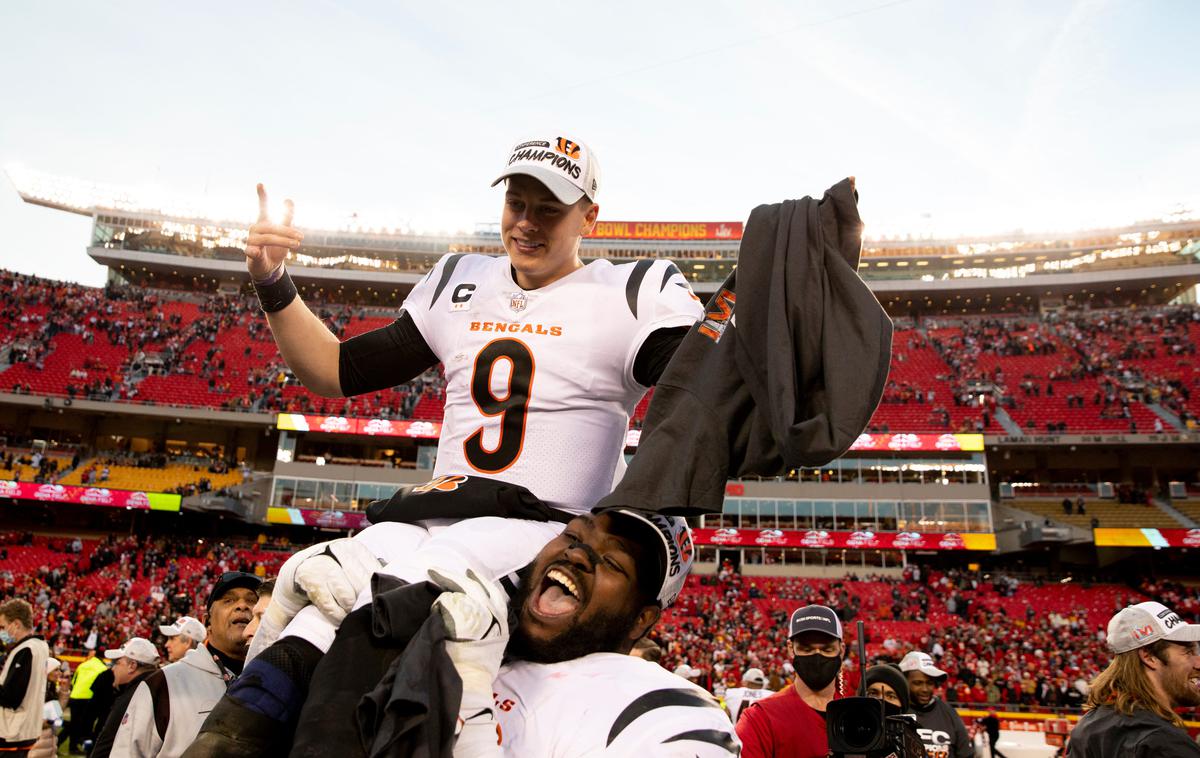 Bengals Burrow | Pravljica moštva Bengals se nadaljuje. Z mlado ekipo so se uvrstili na Super Bowl. | Foto Reuters