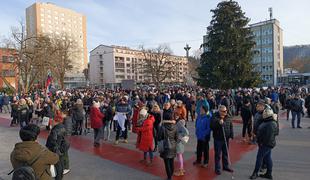 V Velenju znova protesti zaradi cen ogrevanja