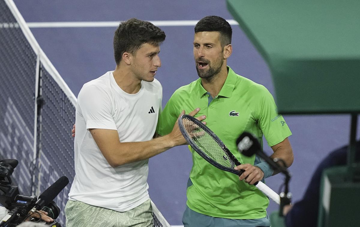 Luca Nardi Novak Đoković | Novak Đoković je presenetljivo izpadel že v drugem obračunu turnirja v Indian Wellsu. | Foto Guliverimage