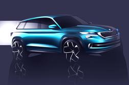 Škoda visionS: oblikovalska študija, ki napoveduje sedemsedežni Škodin SUV