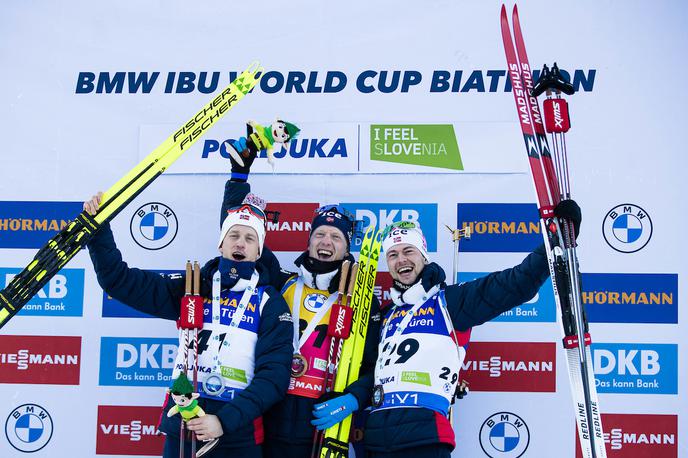 Tarjei Boe, Johannes Thingnes Boe, Sturla Holm Laegreid | V čem je skrivnost norveškega uspeha? "Tega vam ne smemo povedati!" | Foto Grega Valančič/Sportida