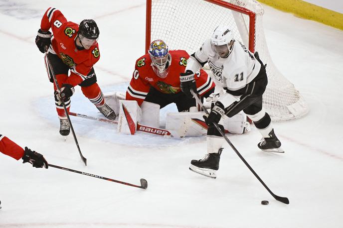 Anže Kopitar, Los Angeles Kings | Anže Kopitar je ob porazu z 1:5 v Chicagu prispeval edini gol Kraljev. | Foto Reuters