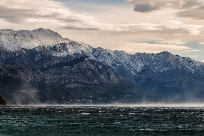 Burja, Hrvaška, veter, morje | Burja na območju severne Dalmacije. | Foto Shutterstock